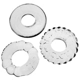 BONEMAKER 3-pack boner cockring kit - CLEAR