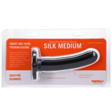 Silk Medium Silicone Dildo Black