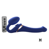 MULTI ORGASM BENDABLE STRAP-ON - M - NIGHT BLUE